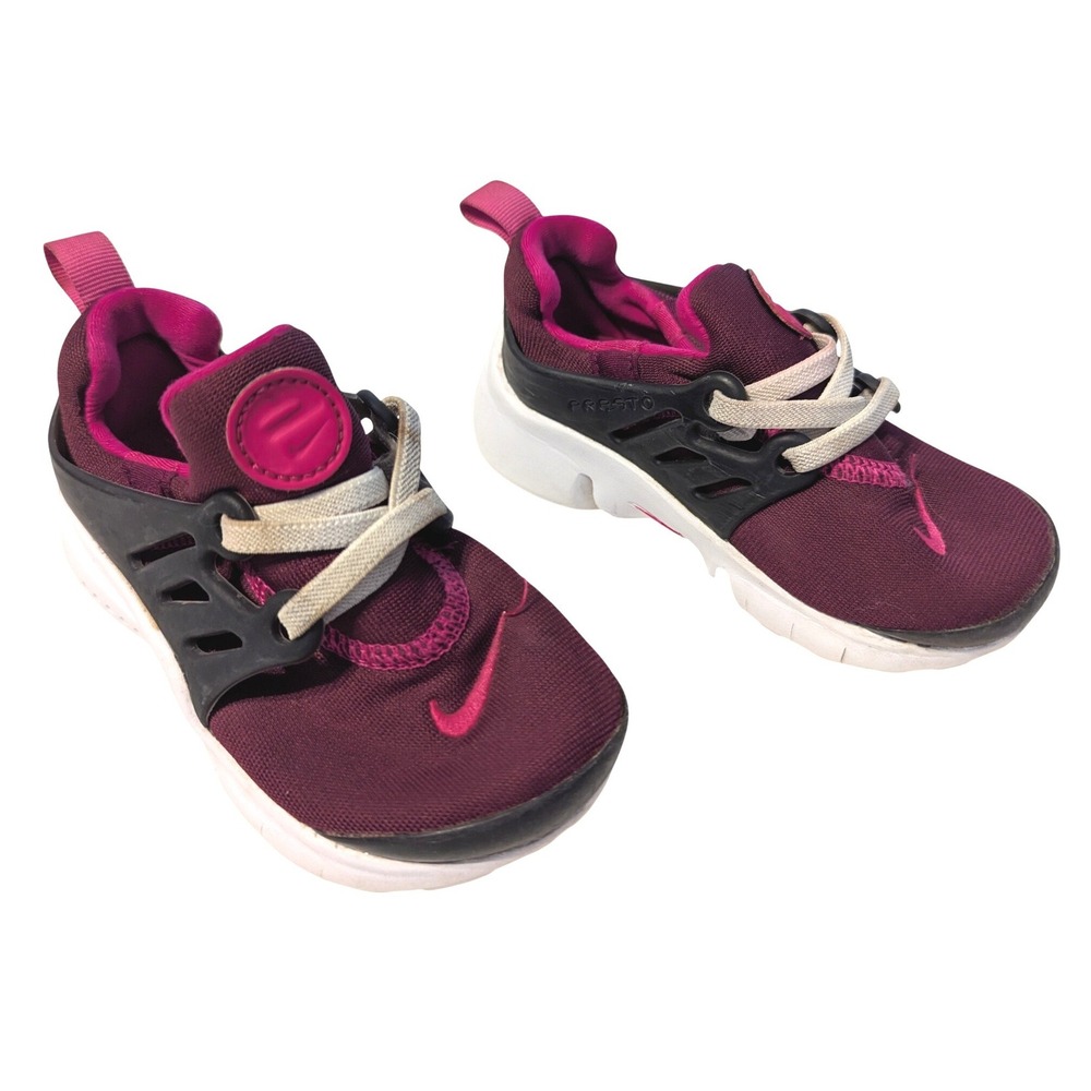 Nike Air Presto Extreme TD Toddler Sneakers Shoe Burgundy Pink 844762-601 Sz 8C